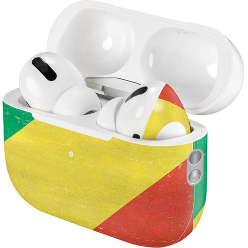 Republic of the Congo Flag Distressed AirPods Pro 2nd Gen Skin